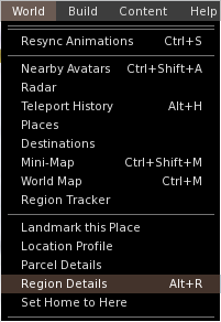 Region And Parcel details menu location